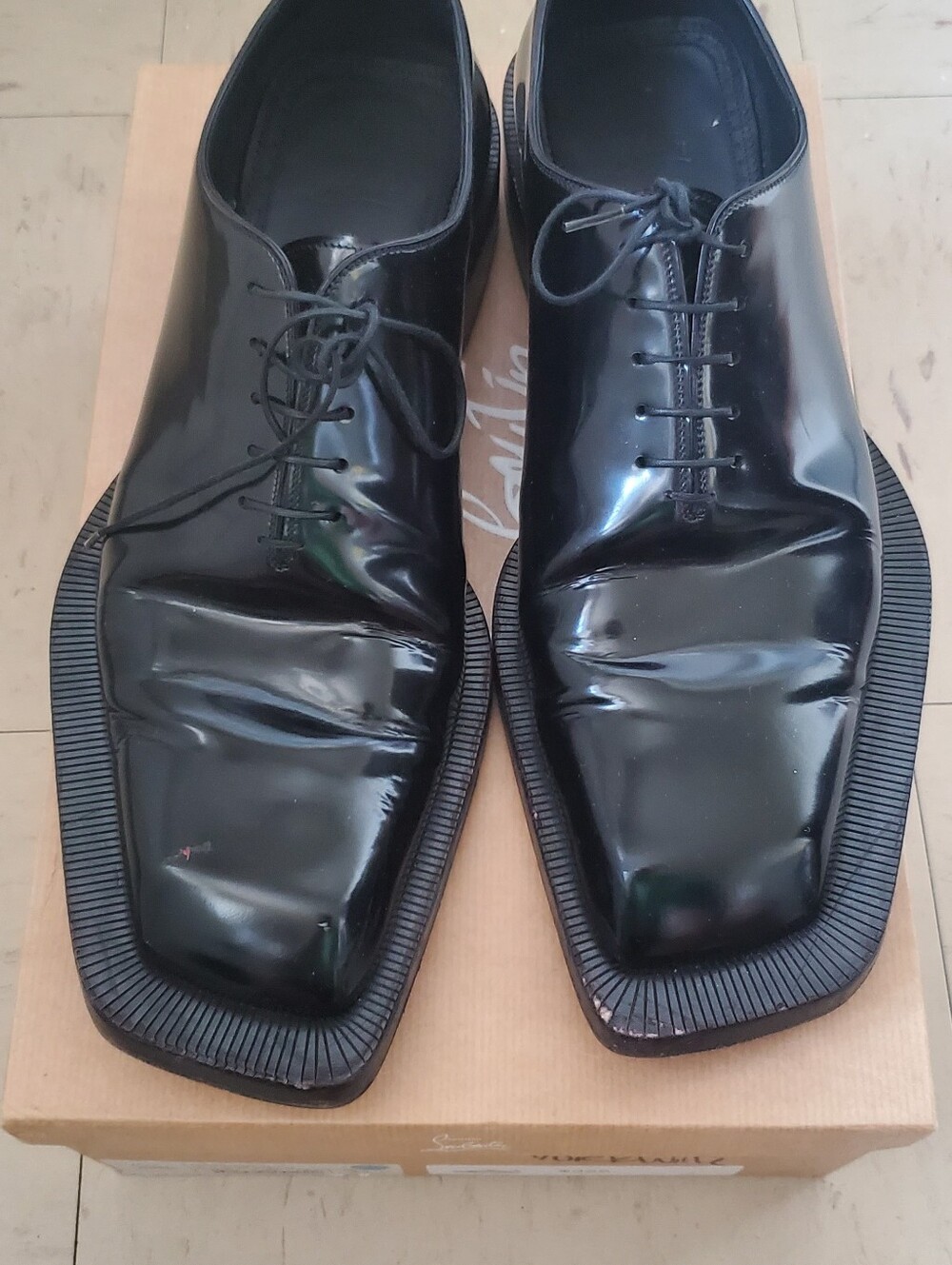 RARE Christian Louboutin Caraca MENS Patent Size 44